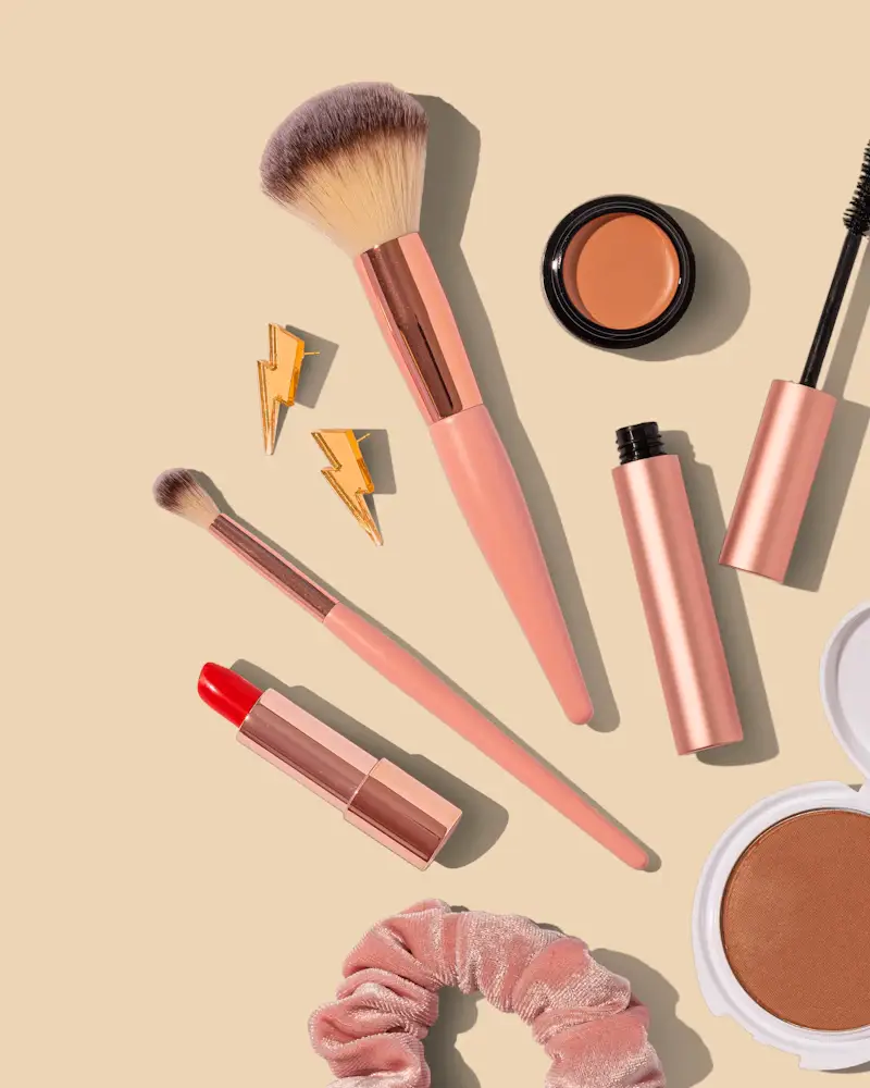 Avant-garde editorial colour makeup
